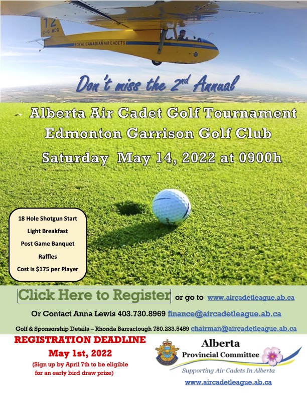 Air Cadet League Alberta Golf Tournament 2022
